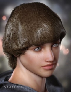 Andrew Flip Hair for Genesis 2 Male(s)