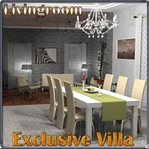 Exclusive Villa 2: Livingroom