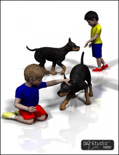 Kid and Dog