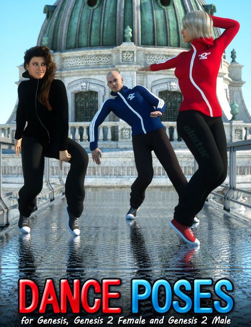 Click here to see preview images for "Dance Poses for Genesis and Genesis 2" Dance Poses for Genesis and Genesis 2
