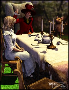 A Curious Tea Poses