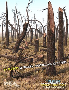 Nature- Broken Trees Pack 1