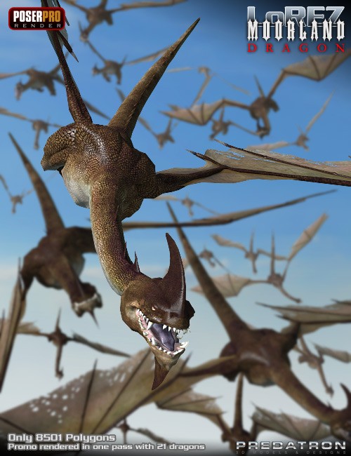Click here to see preview images for "LoRez Moorland Dragon" LoRez Moorland Dragon