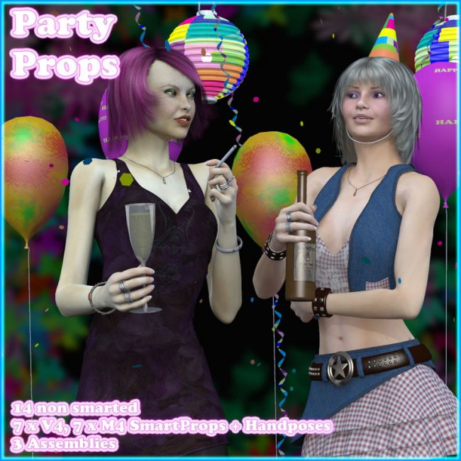 Click here to see preview images for "Party Props by 3-D-C" Party Props by 3-D-C