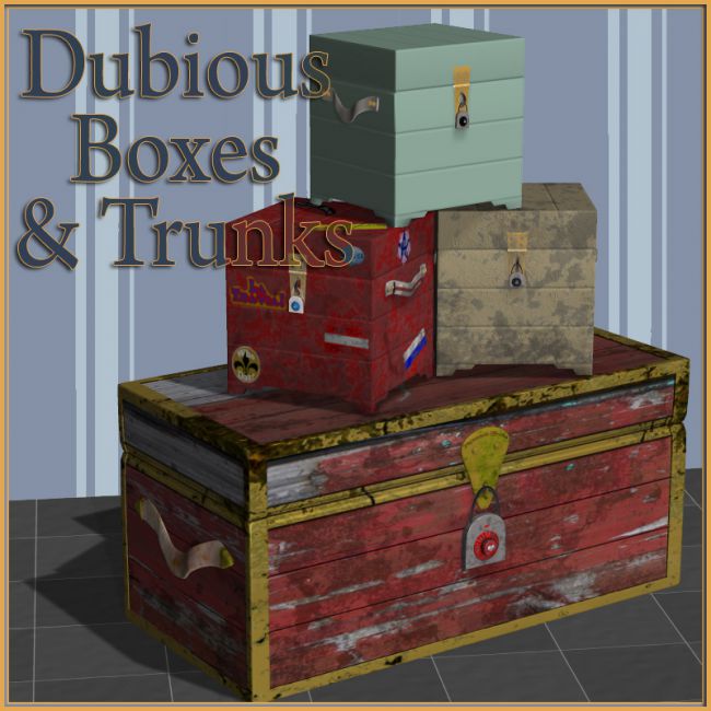 Click here to see preview images for "Dubious Boxes & Trunks" Dubious Boxes & Trunks