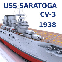 USS Saratoga (CV-3) 1938