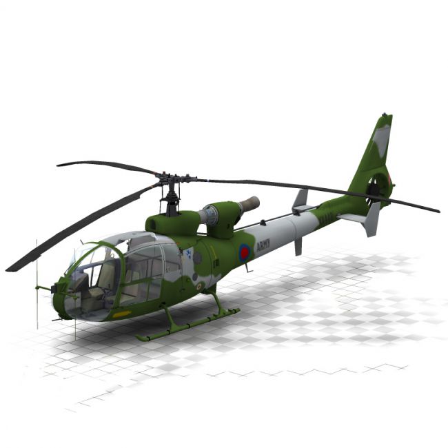 Click here to see preview images for "Gazelle Helicopter (for Poser)" Gazelle Helicopter (for Poser)