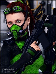 CyberXTech Bundle for XTech Outfit and Dreadlock Ponytail