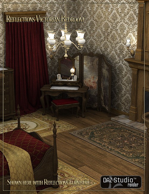 Click here to see preview images for "Reflections Victorian Bedroom" Reflections Victorian Bedroom