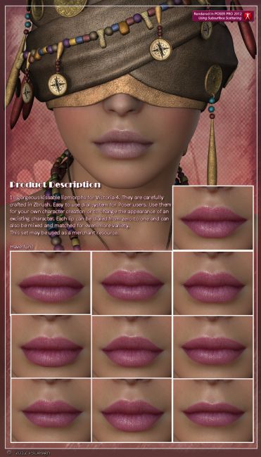 Click here to see preview images for "P3D Lips" P3D Lips