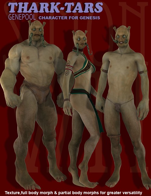 Click here to see preview images for "Thark-Tars Character for Genesis" Thark-Tars Character for Genesis