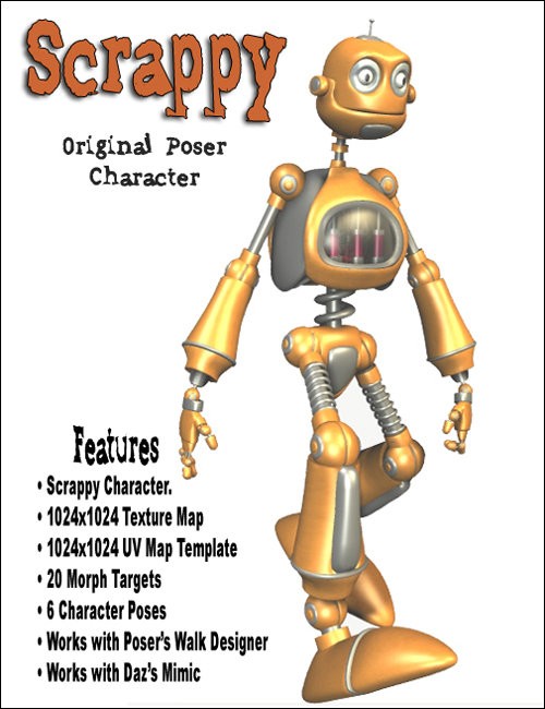 Click here to see preview images for "Scrappy the Robot" Scrappy the Robot