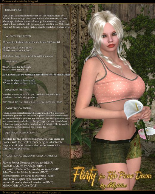 Click here to see preview images for "FLIRTY for The Prime Denim" FLIRTY for The Prime Denim