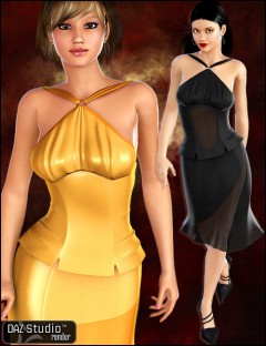 Uptown Halter Dress Textures