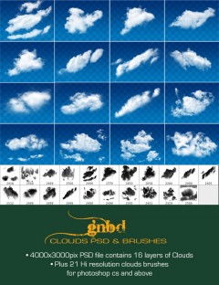 GNBD Clouds PSD and Brushes
