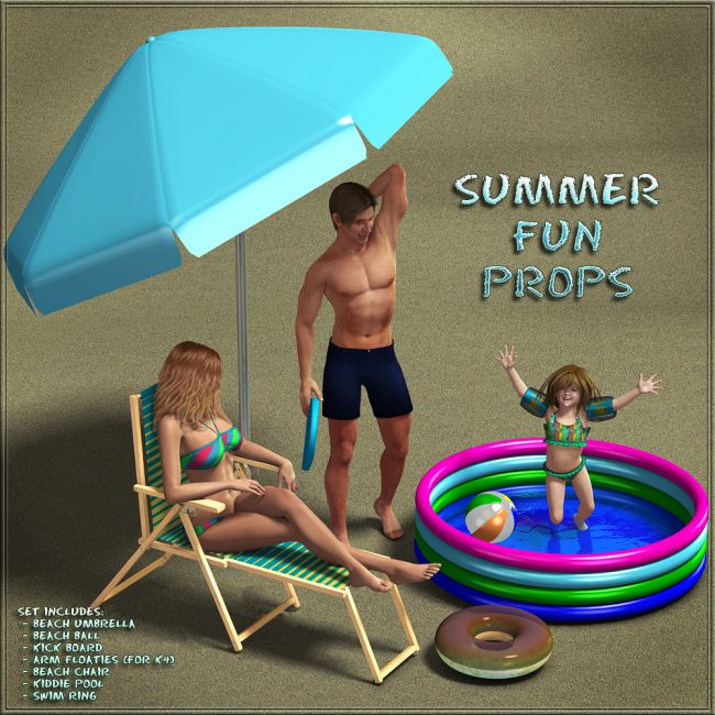 Click here to see preview images for "Summer fun props" Summer fun props