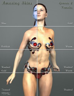 Amazing Skins For Genesis 2 Female(s)