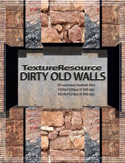 Click here to see preview images for "Texture Resource-Dirty Old Walls" Texture Resource-Dirty Old Walls