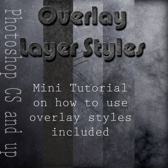 Click here to see preview images for "Overlay Styles - Grunge" Overlay Styles - Grunge