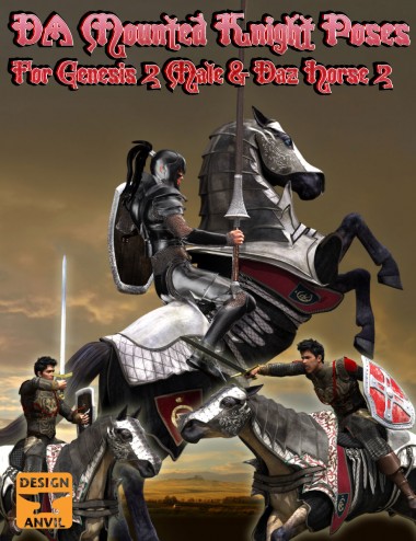 DA Mounted Knight Pose Set