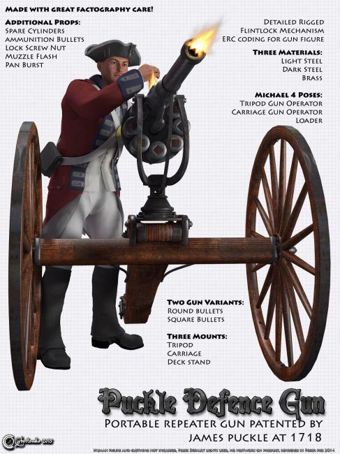 Click here to see preview images for "Puckle Defence Gun" Puckle Defence Gun