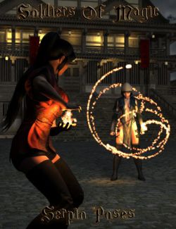 Soldiers of Magic: Serpio Poses for Genesis 2 Female(s)