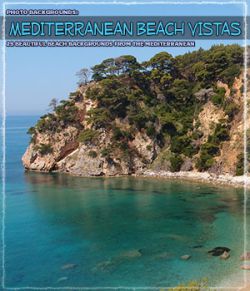 Photo Backgrounds: Mediterranean Beach Vistas