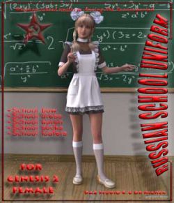 Russian School Uniform for DAZ Genesis 2 Female