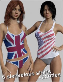 FM Tank-top & Panties Pack for Genesis 3 Female(s)