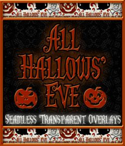 Design Resource: All Hallows' Eve Seamless Transparent Overlays