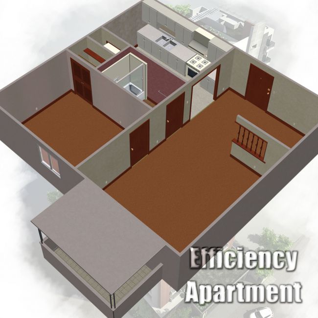 Click here to see preview images for "Efficiency Apartment" Efficiency Apartment