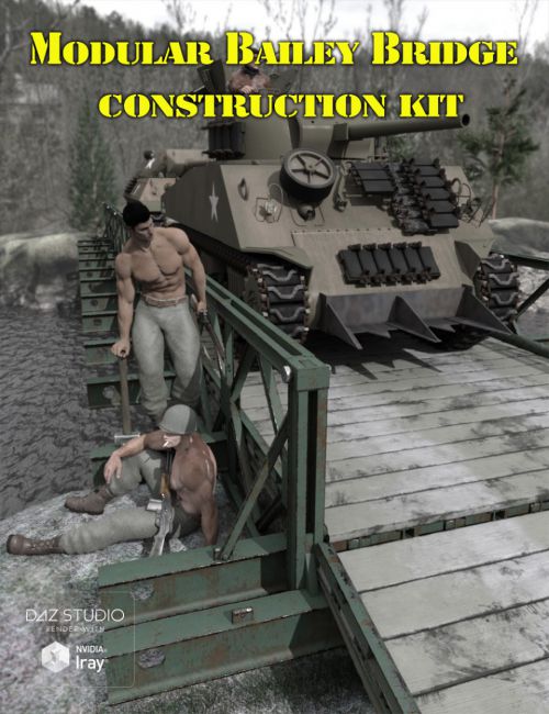 Click here to see preview images for "Modular Bailey Bridge Construction Kit" Modular Bailey Bridge Construction Kit