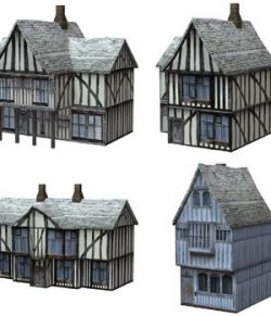 Low Polygon Medieval Buildings 3 (for Poser)