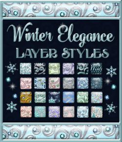 Winter Elegance Layer Styles with Bonus