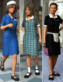 Uniform Dress for Genesis 3 Female(s)