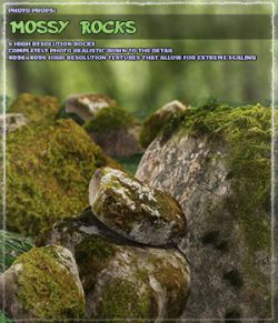 Photo Props: Mossy Rocks