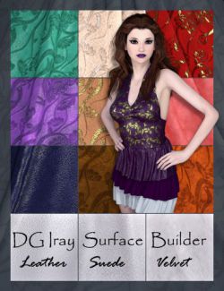 DG Iray Surface Builder- Leather Suede Velvet- Shaders and Merchant Resource