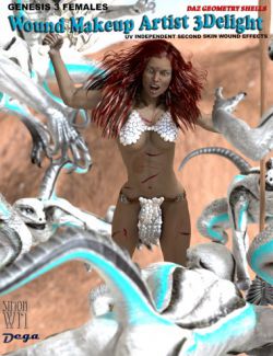 Wound Makeup Artist 3Delight for Genesis 3 Female(s)