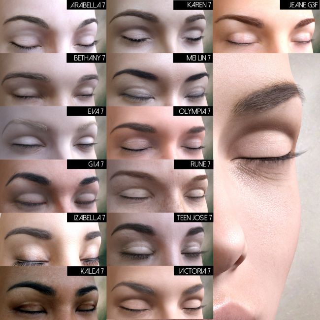 Click here to see preview images for "Oh My Brows BUNDLE Morphing Eyebrows for G3F and G3M" Oh My Brows BUNDLE Morphing Eyebrows for G3F and G3M