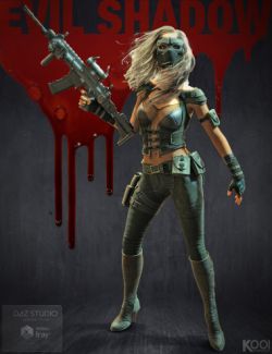 Evil Shadow Outfit for Genesis 3 Female(s)