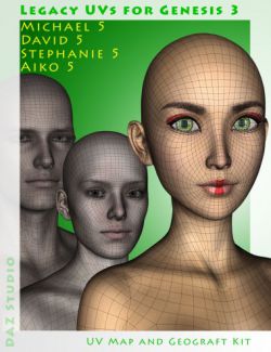Legacy UVs for Genesis 3: Genesis Pack