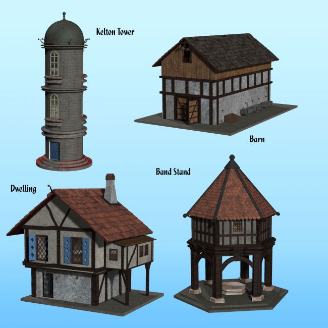 Click here to see preview images for "Galmire Medieval Village" Galmire Medieval Village