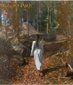 3D Scenery: Autumn Path
