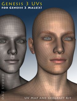 Genesis 3 UVs for Genesis 2 Male(s)