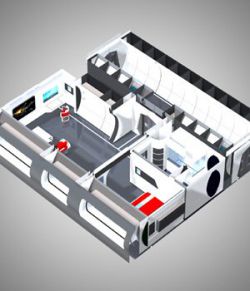 Crew Quarters (for Poser)