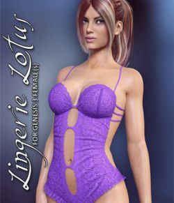 Lingerie Lotus for Genesis 3 Females