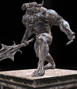 Demon Statue- Extended License