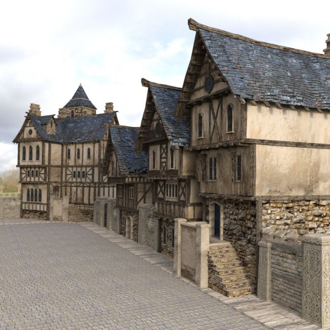 Click here to see preview images for "Medieval Street obj format - Extended License" Medieval Street obj format - Extended License