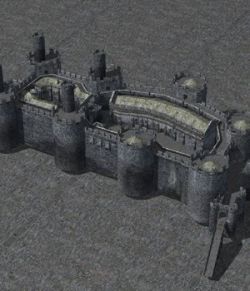 Castle Set 1 in obj format- Extended License
