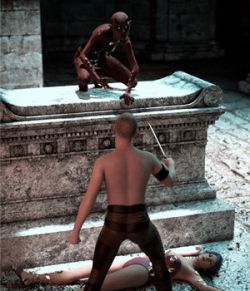 Confrontation Poses Between Anneka Demon and Genesis 3